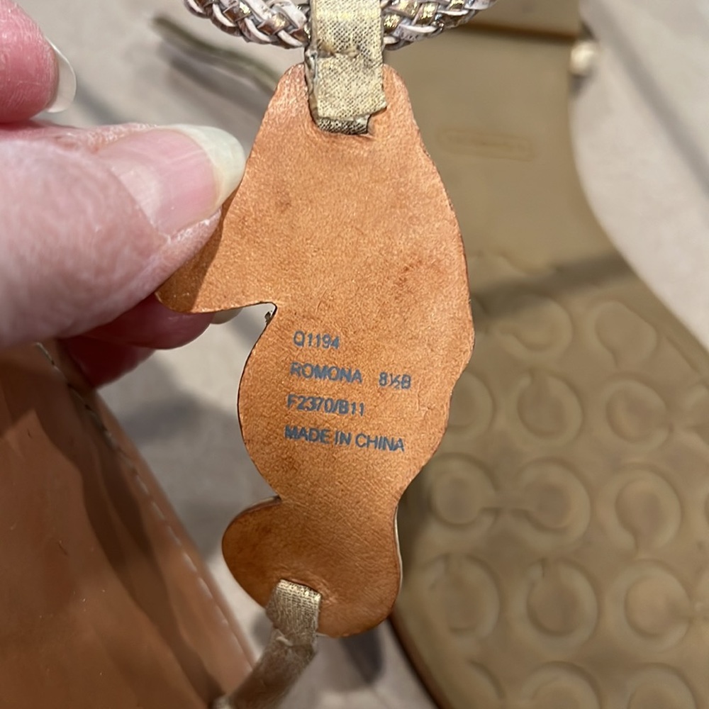 Coach seahorse sandals - Picture 6 of 6